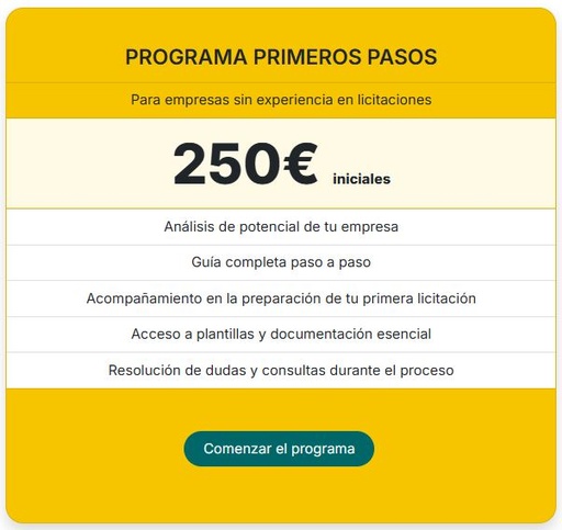 [0001] Programa Primeros Pasos